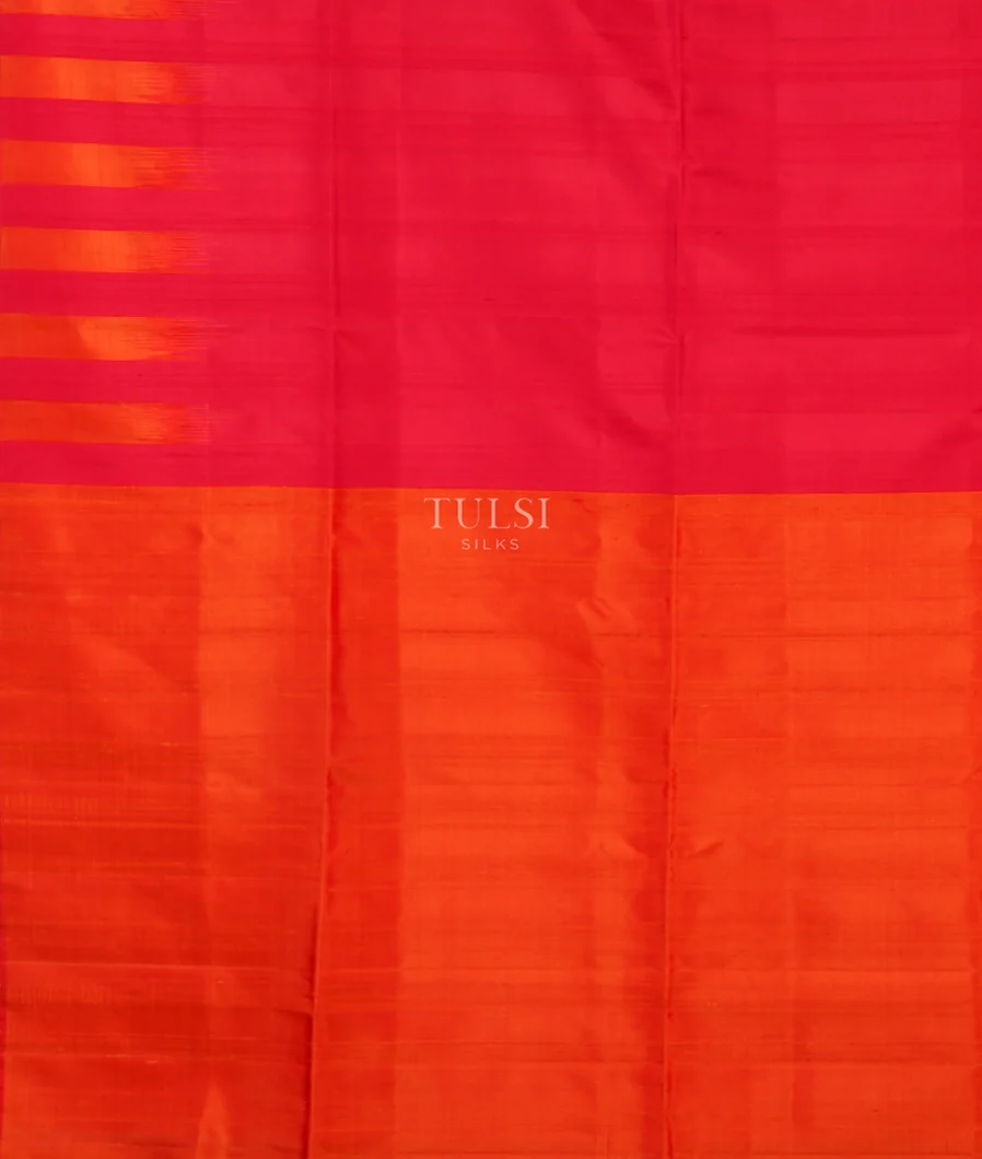 Orange Soft Silk Saree T5036364