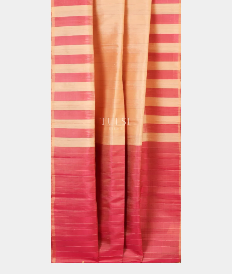 Beige Soft Silk Saree T5016892