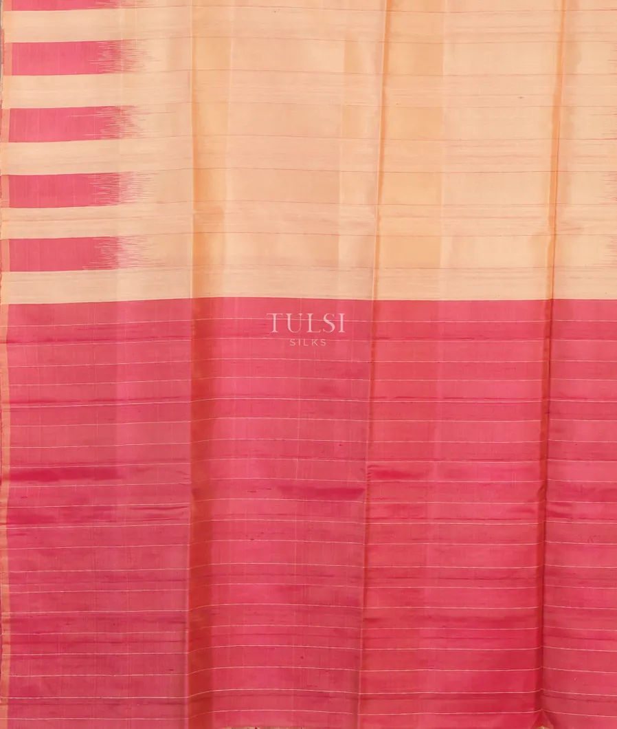 Beige Soft Silk Saree T5016894