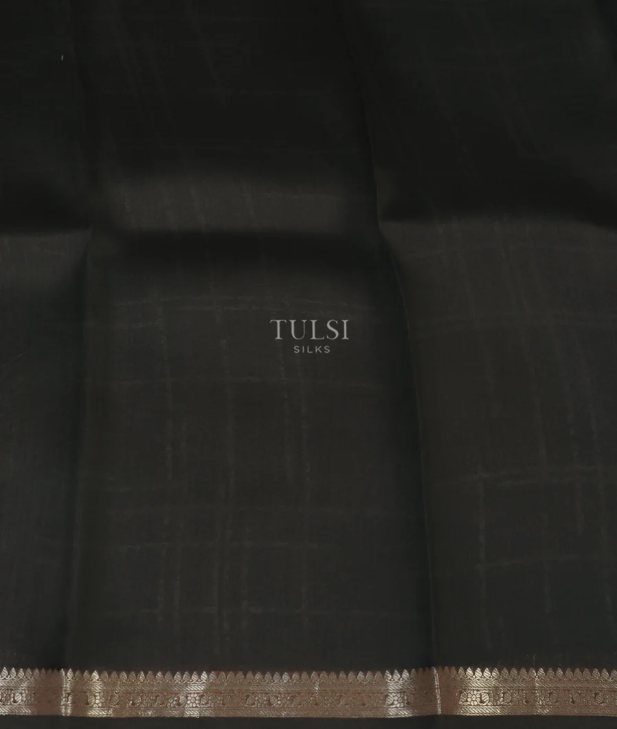 Black Kora Organza Printed Saree T5160063