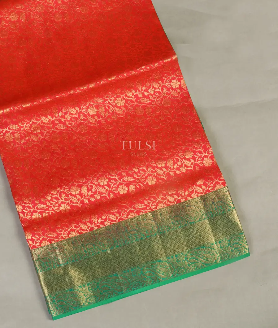 Orange Soft Silk Saree T460171-image