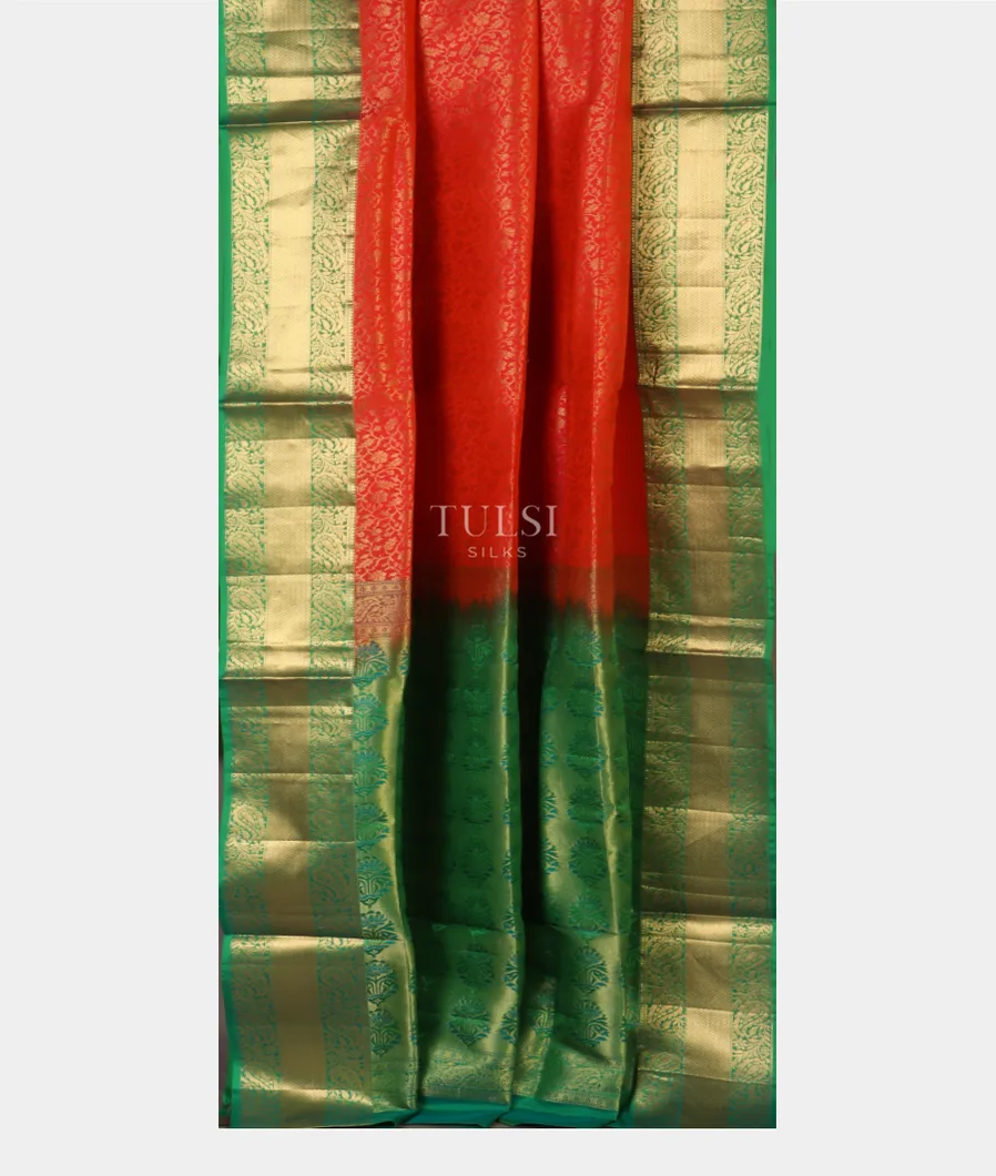 Orange Soft Silk Saree T4601712