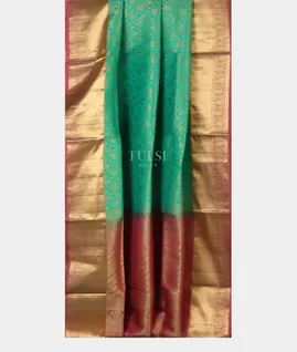 Green Soft Silk Saree T3913492