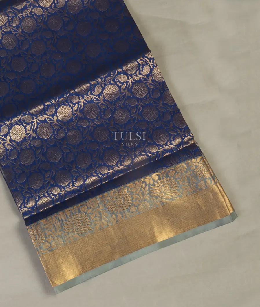 Blue Soft Silk Saree T460165-image