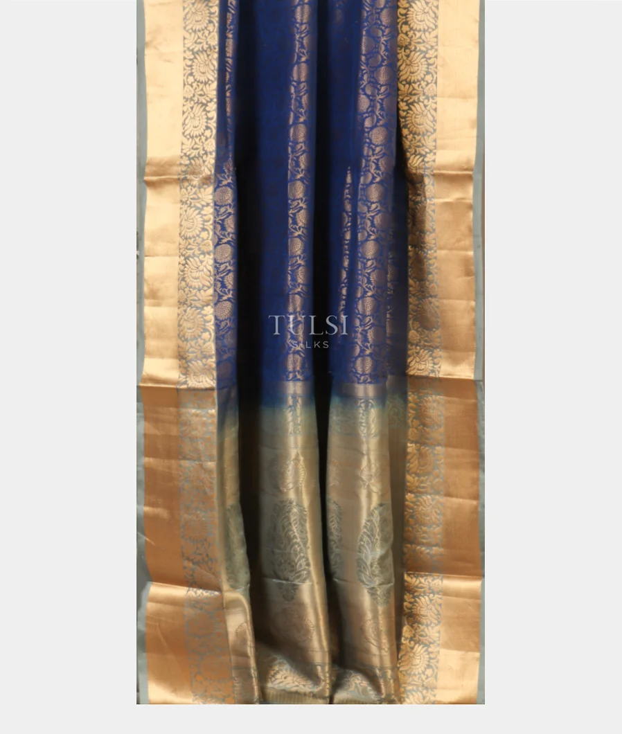 Blue Soft Silk Saree T4601652