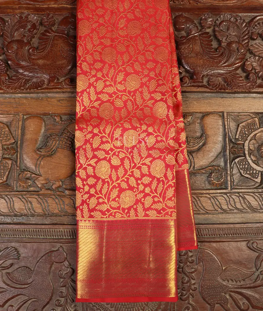 Red Kanjivaram Silk Saree T482484-image