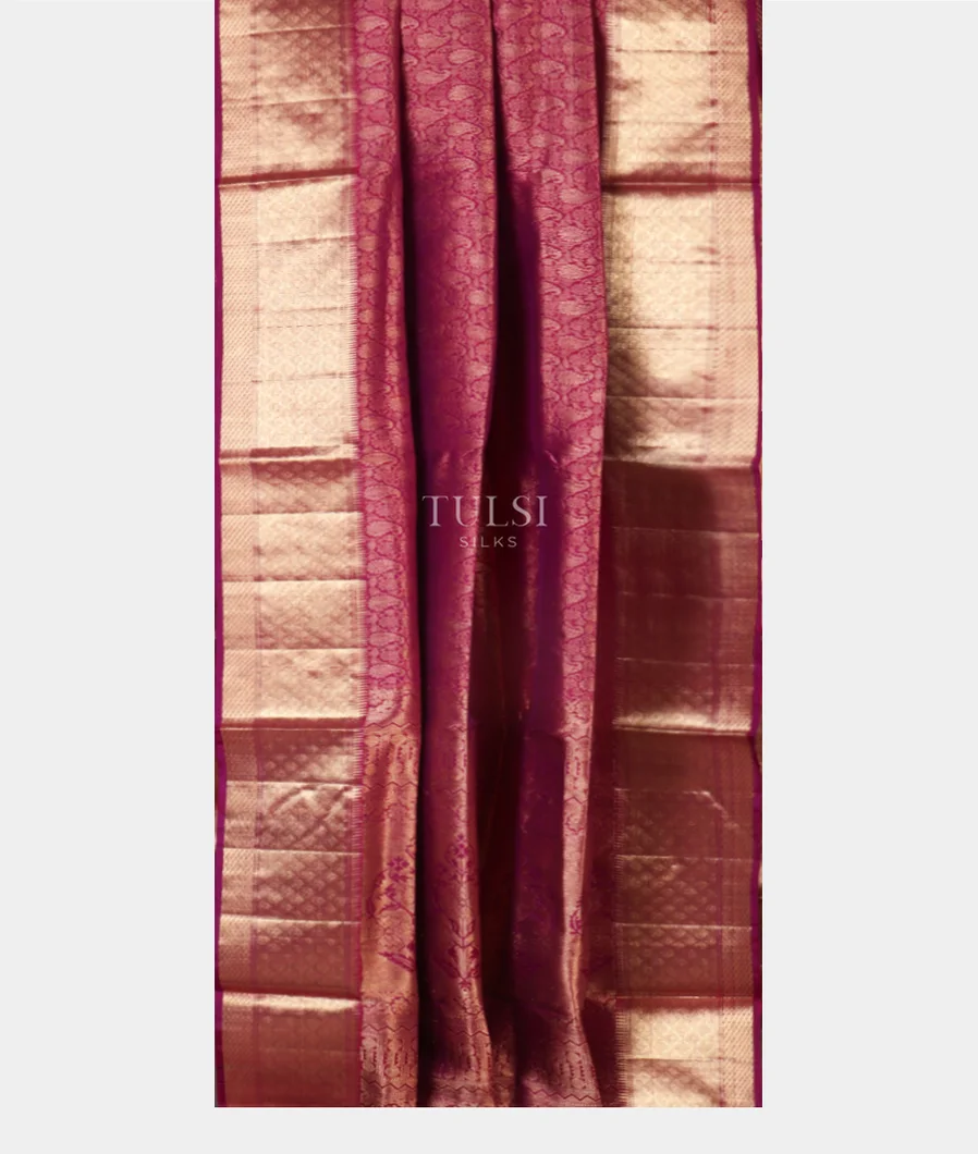 Purple Soft Silk Saree T5013772