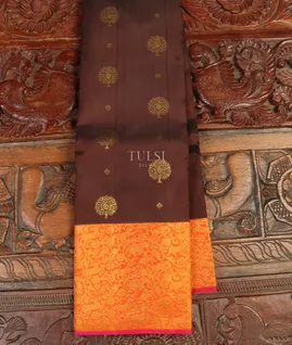 Brown Kanjivaram Silk Saree T4371941