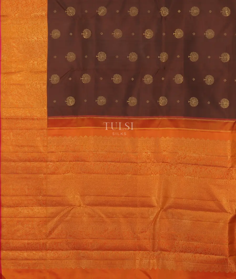 Brown Kanjivaram Silk Saree T4371944