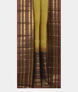 Yellowish Green Kanjivaram Silk Saree T5001682