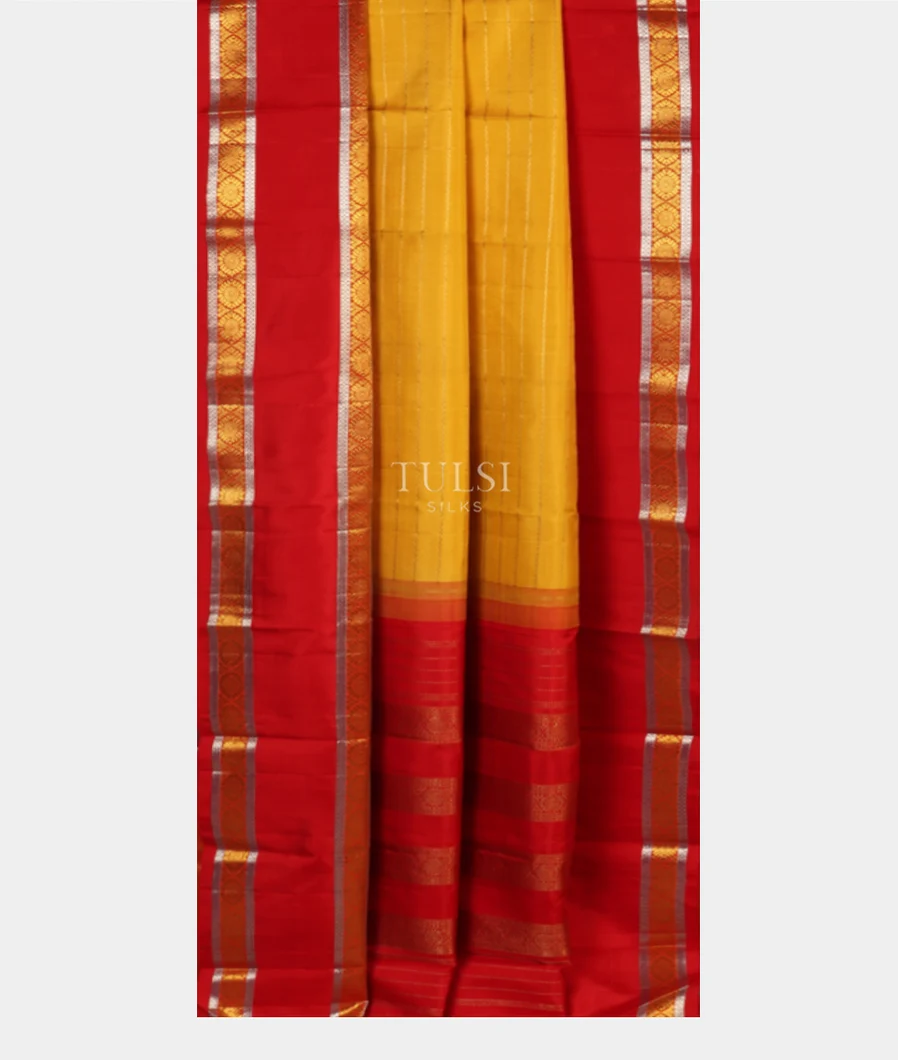 Yellow Kanjivaram Silk Saree T3749032