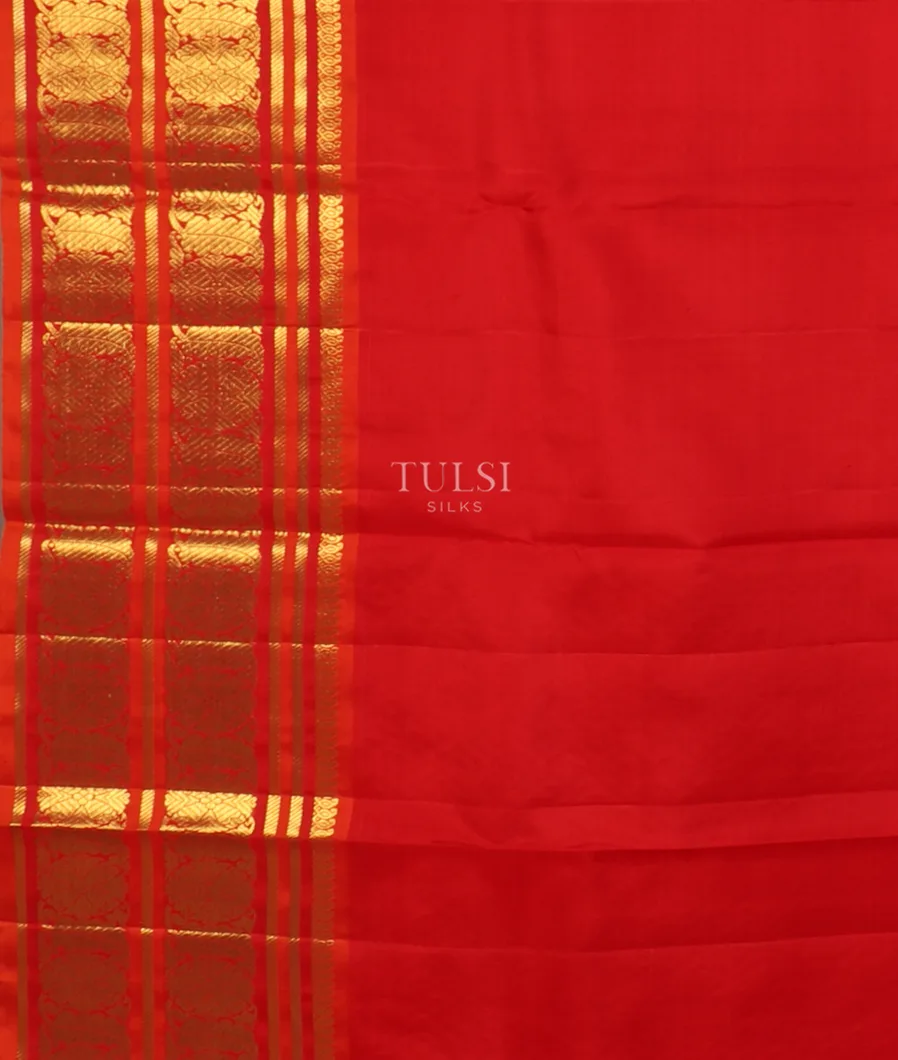 Cream Kanjivaram Silk Saree T5043653