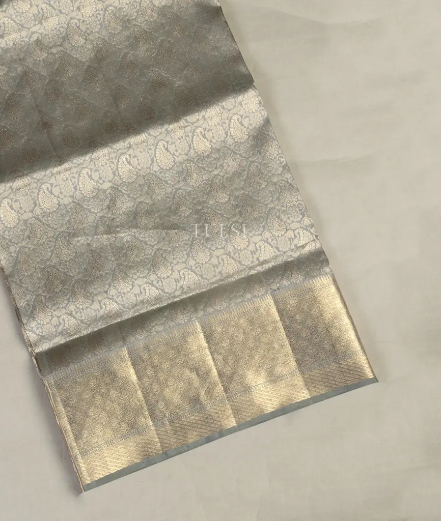 Grey Soft Silk Saree T501375-image