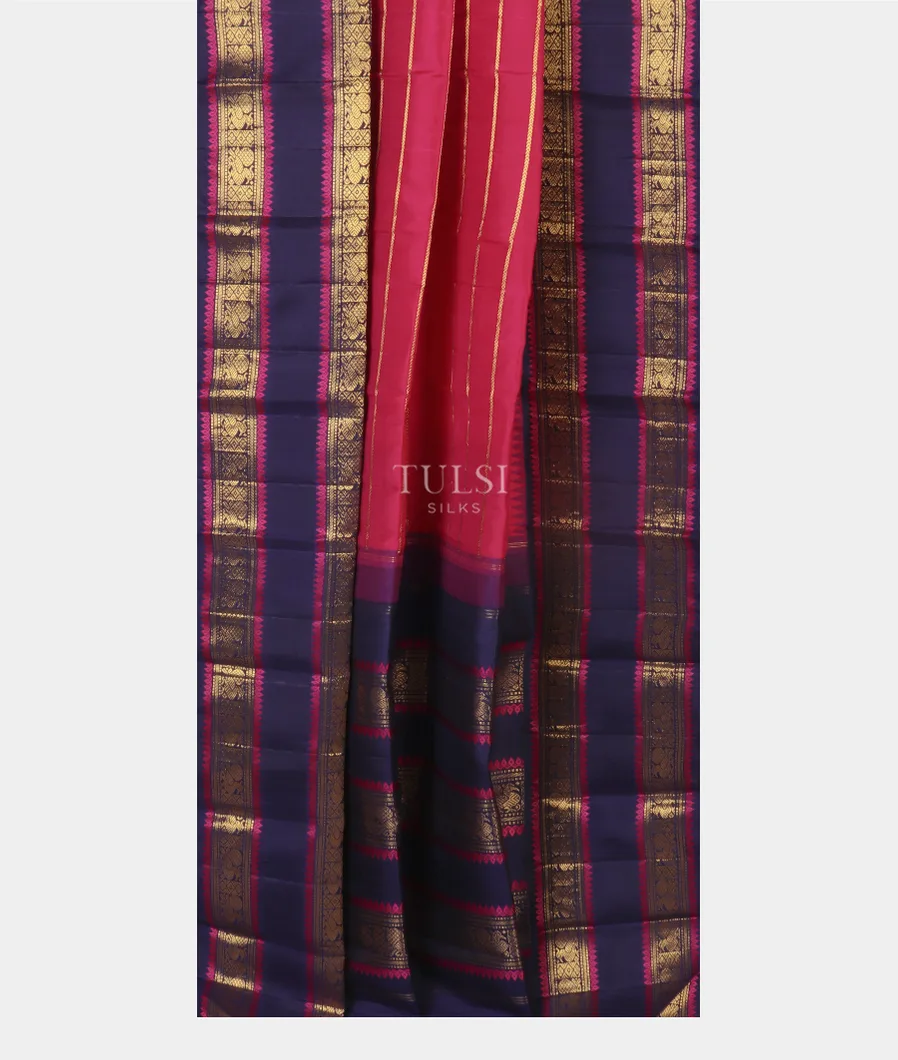 Magenta Kanjivaram Silk Saree T5140642