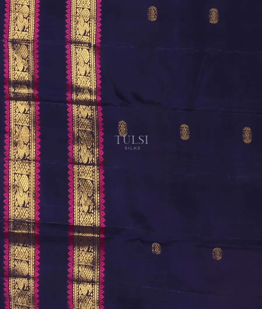 Magenta Kanjivaram Silk Saree T5140643