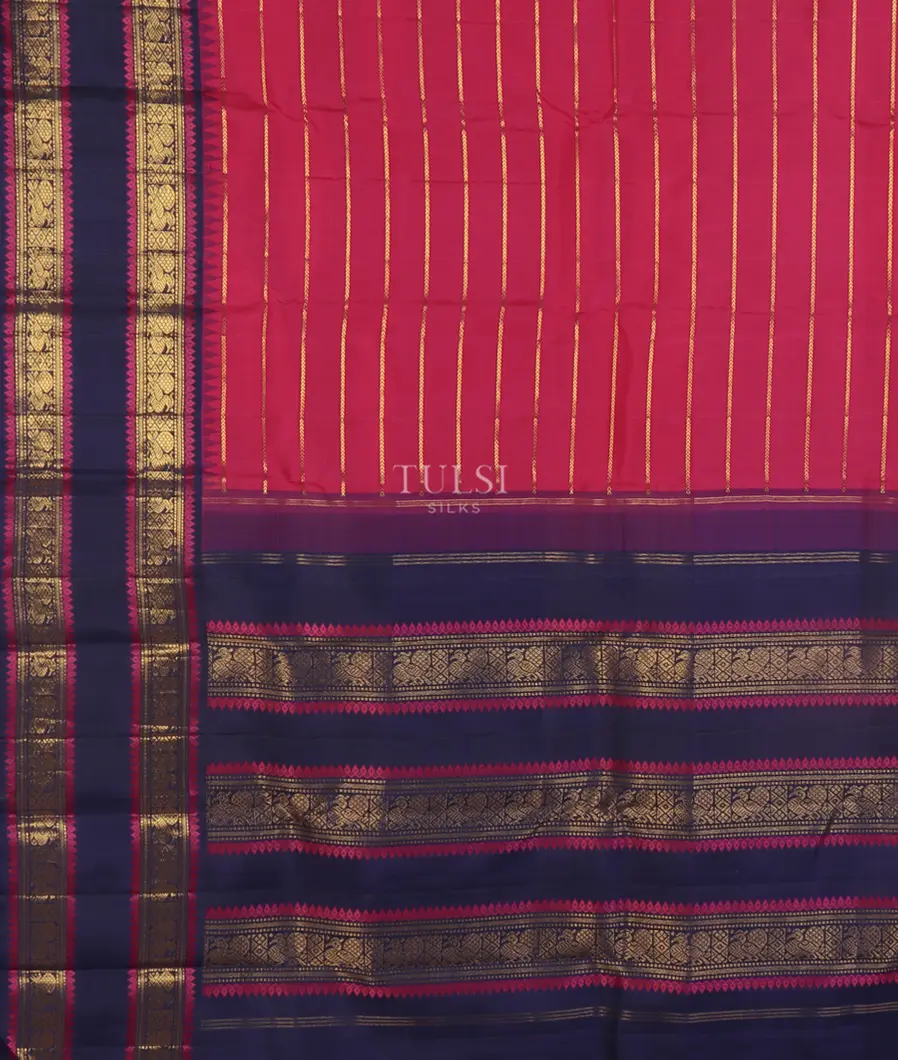Magenta Kanjivaram Silk Saree T5140644