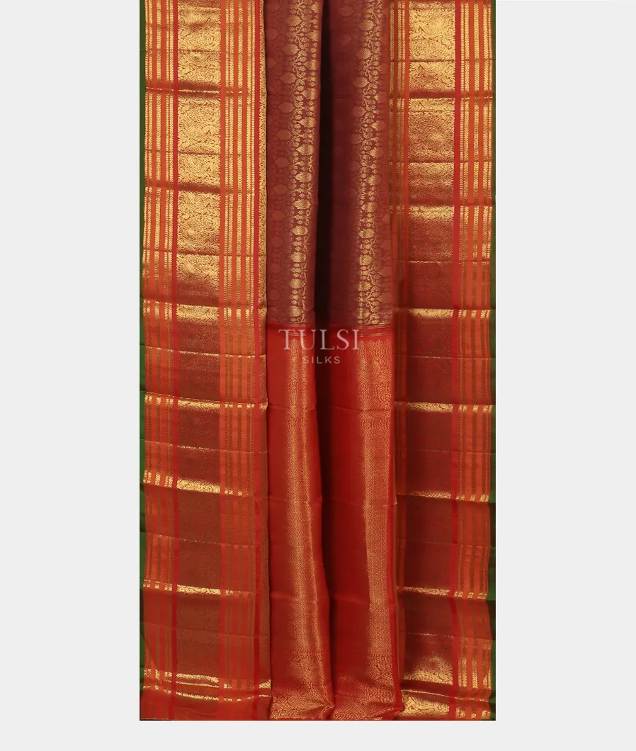 Brown Kanjivaram Silk Saree T4208922