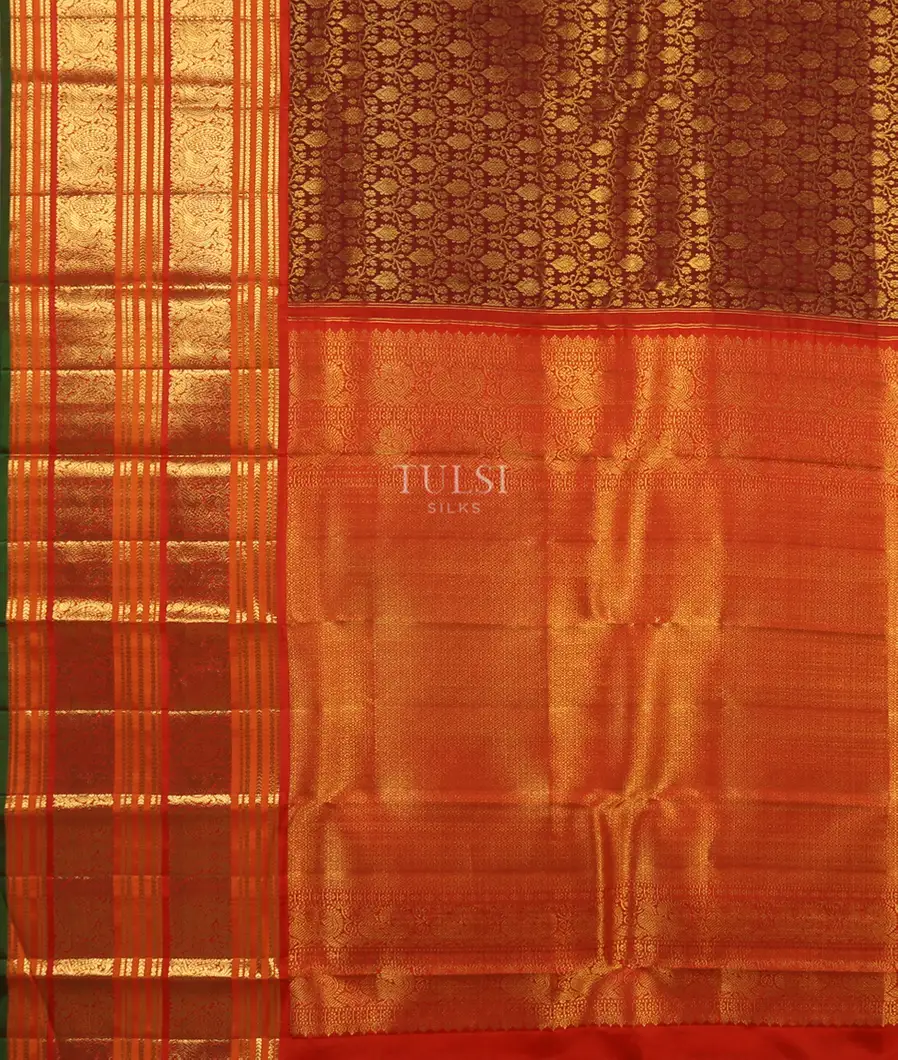 Brown Kanjivaram Silk Saree T4208924