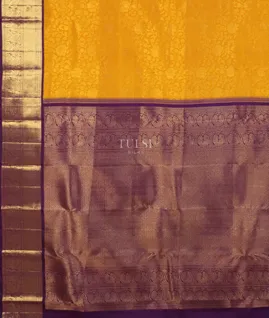 Yellow Kanjivaram Silk Saree T5087554