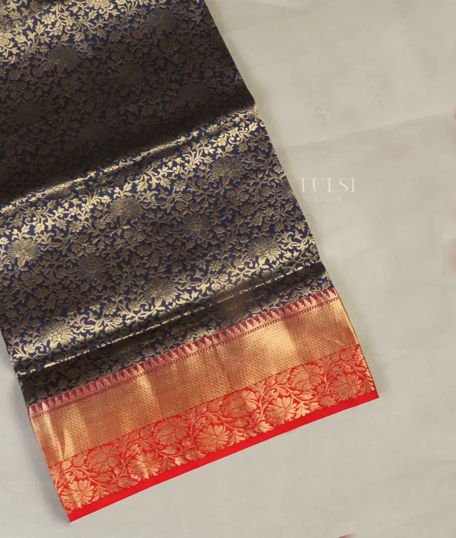 Blue Soft Silk Saree T406429-image