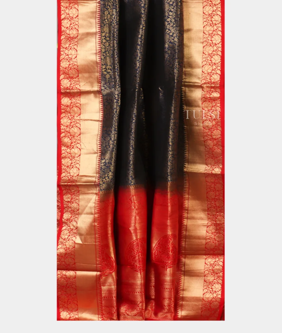 Blue Soft Silk Saree T4064292