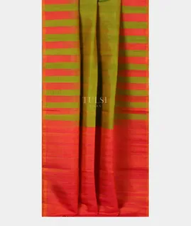 Green Soft Silk Saree T5036402