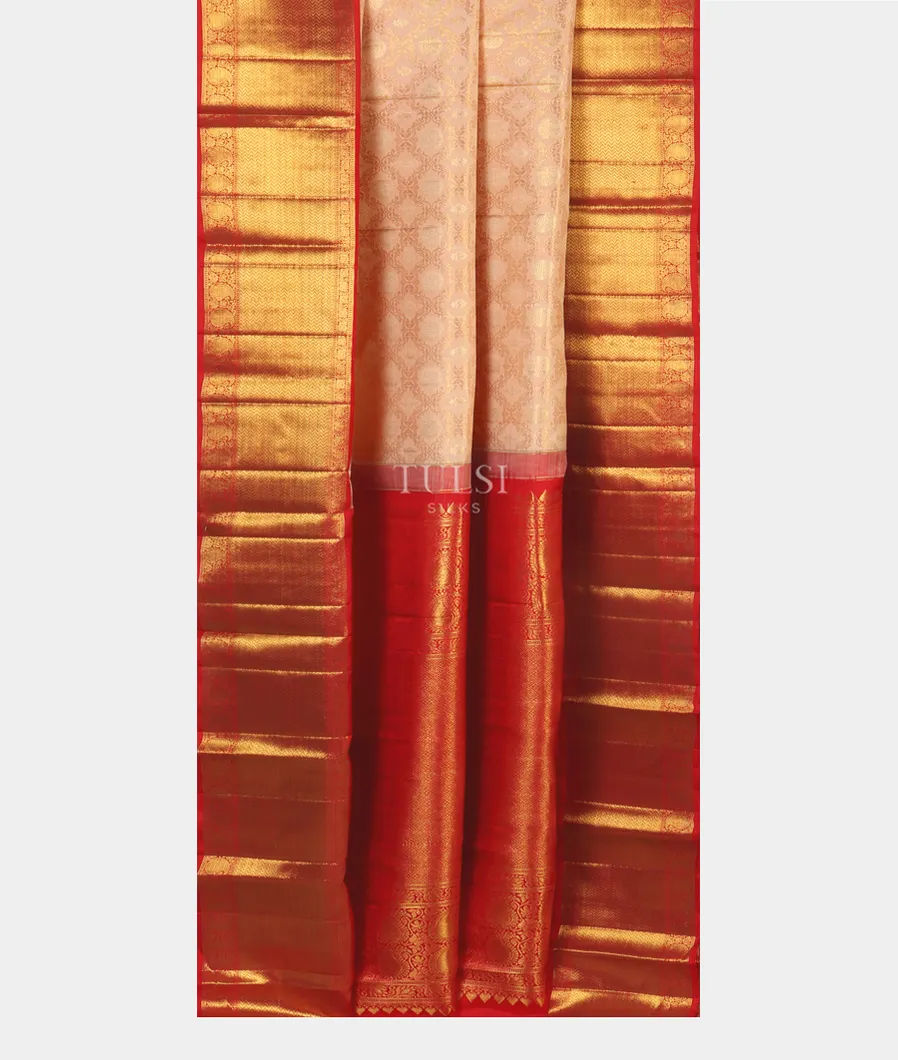 Light peach Kanjivaram Silk Saree T4825872