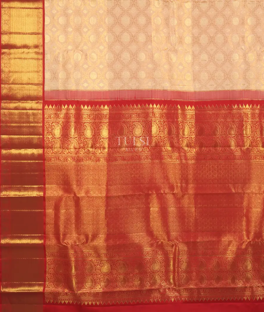 Light peach Kanjivaram Silk Saree T4825874