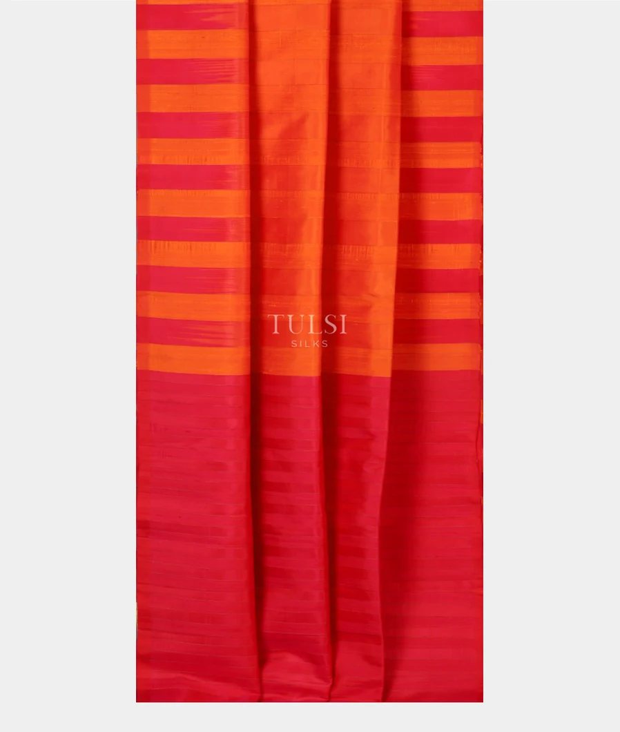 Peach Soft Silk Saree T5036452