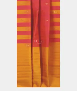 Pinkish Orange Soft Silk Saree T5016112