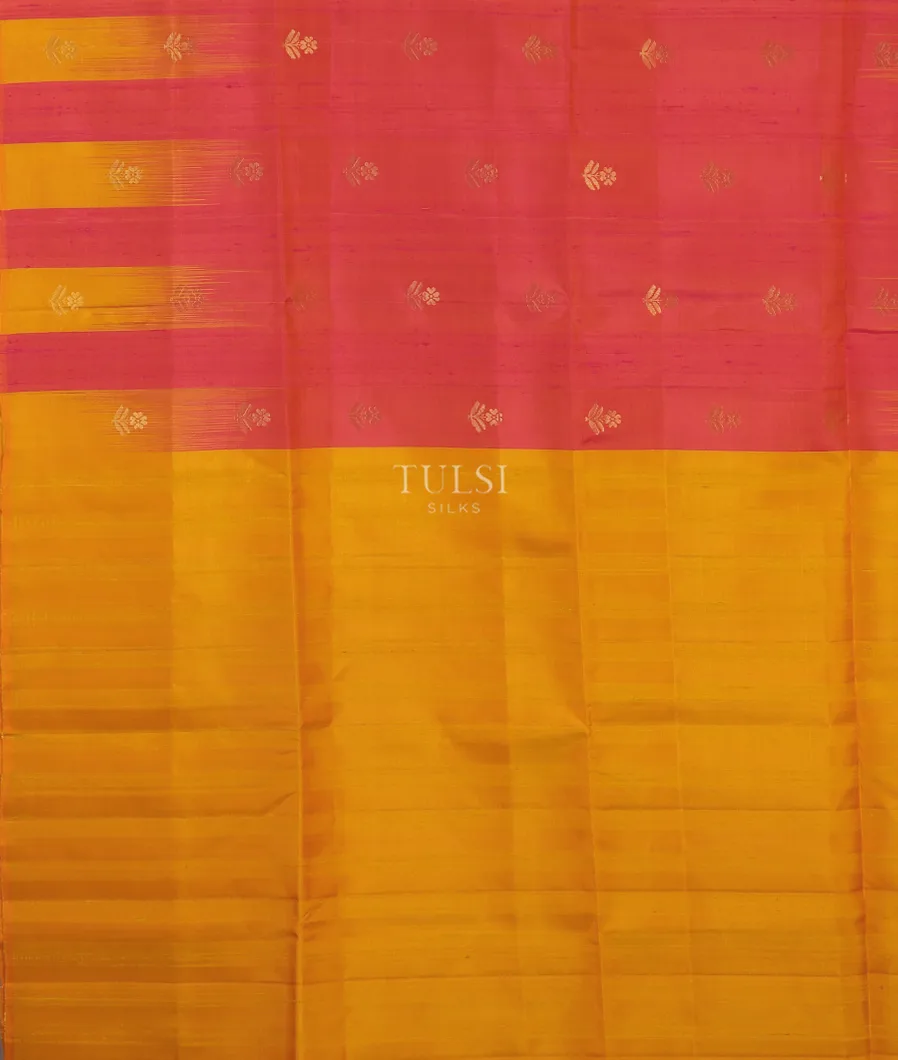 Pinkish Orange Soft Silk Saree T5016114