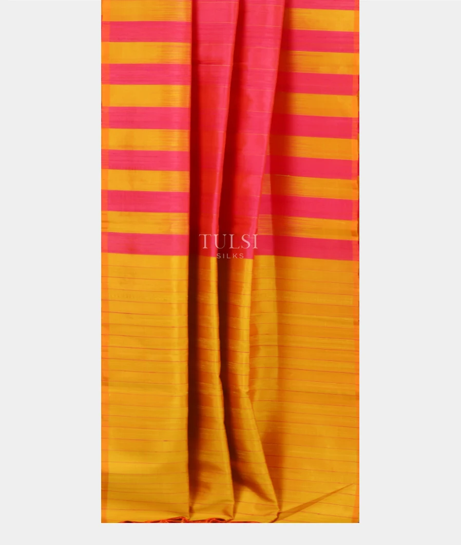 Pink Soft Silk Saree T5016872