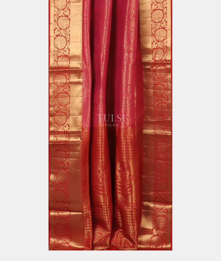 Magenta Soft Silk Saree T4090362