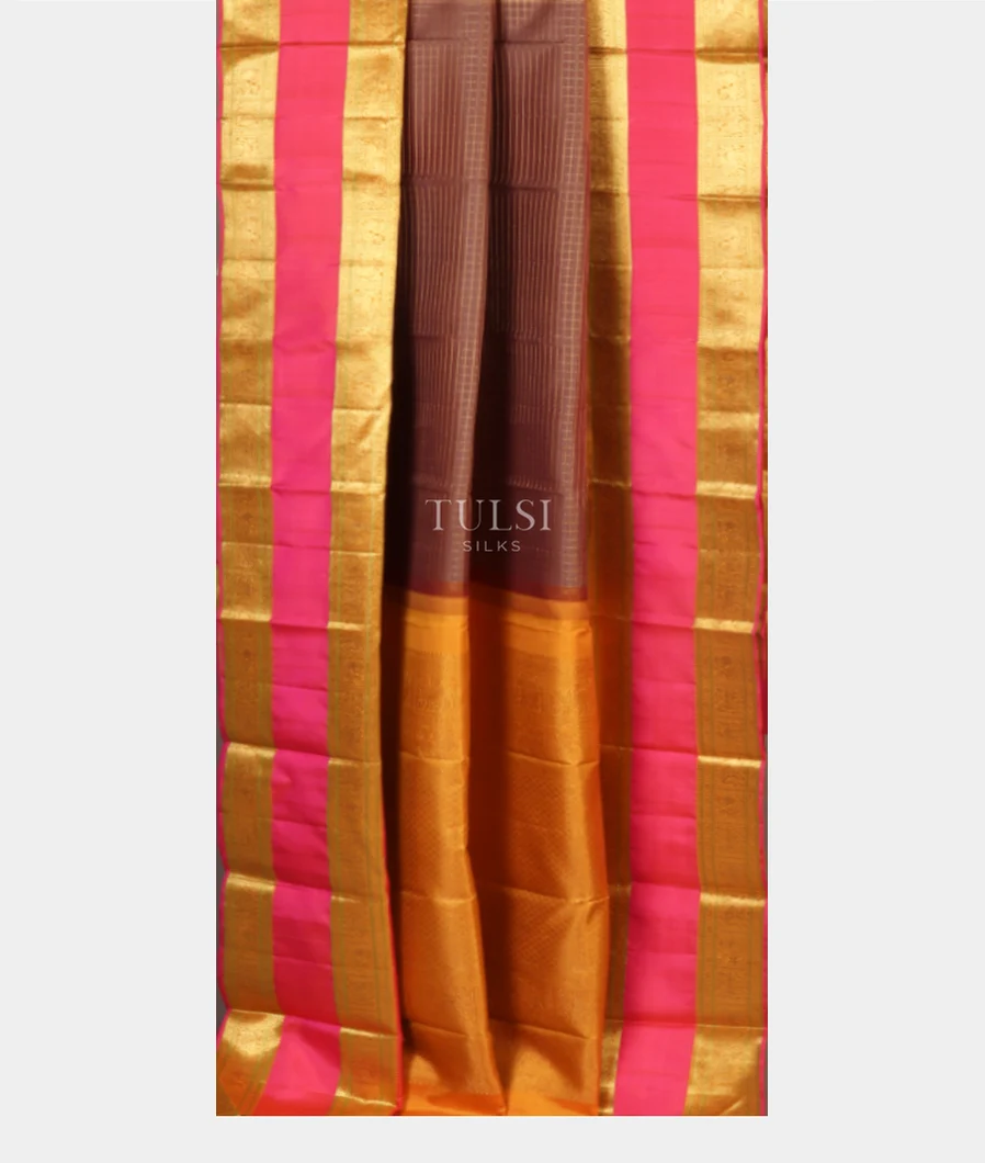 Brown Kanjivaram Silk Saree T2387972