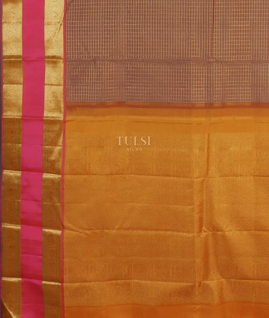 Brown Kanjivaram Silk Saree T2387974