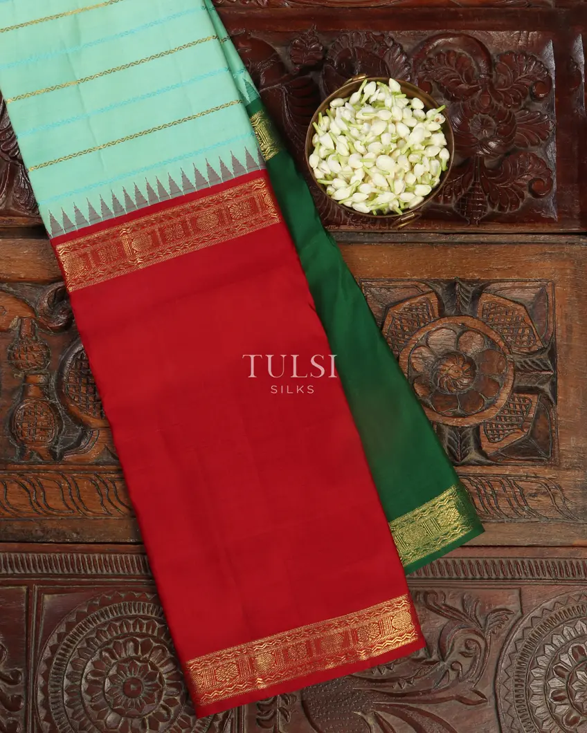 Blue Kanjivaram Silk Saree T504405-image