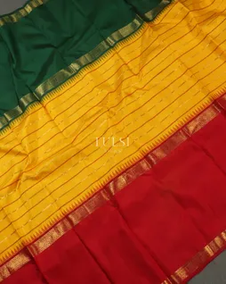 Yellow Kanjivaram Silk Saree T4128795