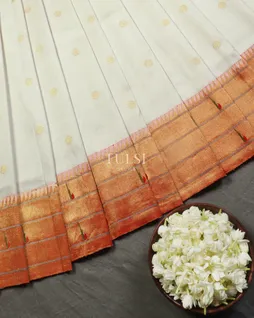 White Paithani Silk Saree T5012694