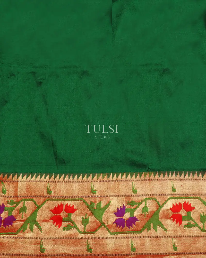 Green Paithani Silk Saree T5012723