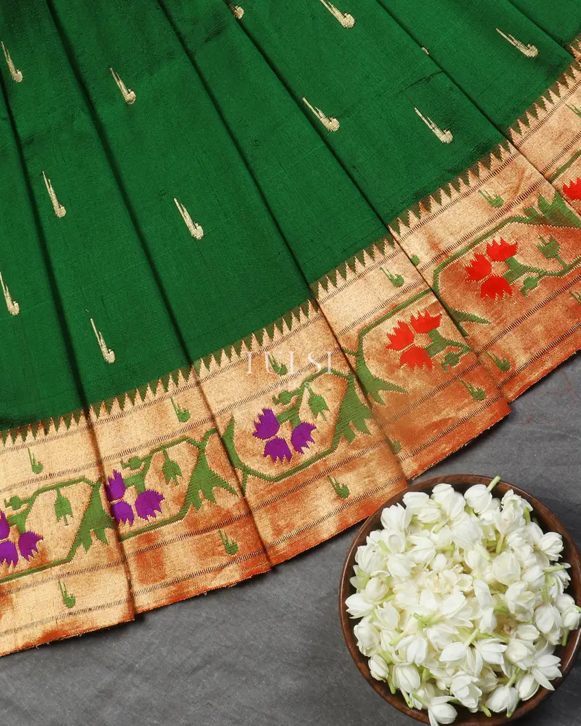 Green Paithani Silk Saree T5012724