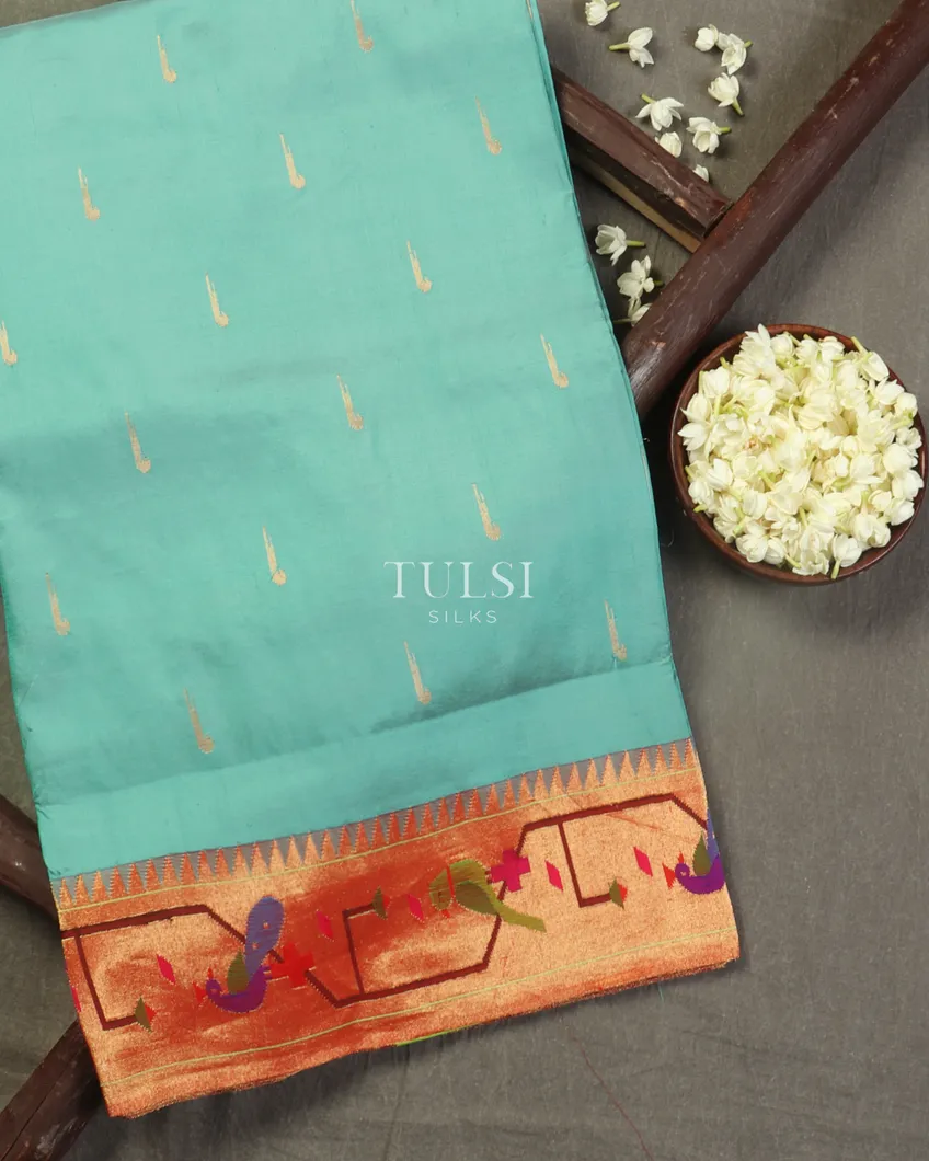 Blue Paithani Silk Saree T506619-image