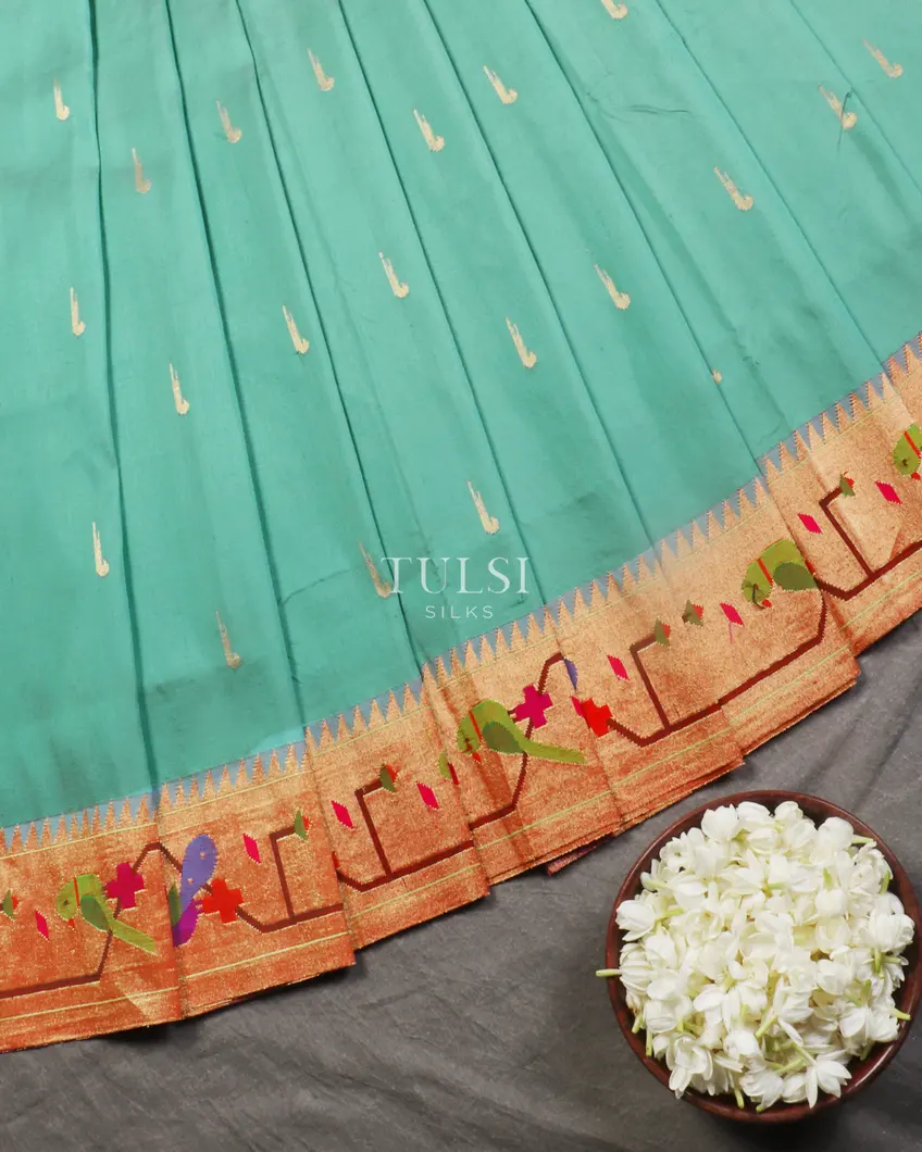 Blue Paithani Silk Saree T5066194