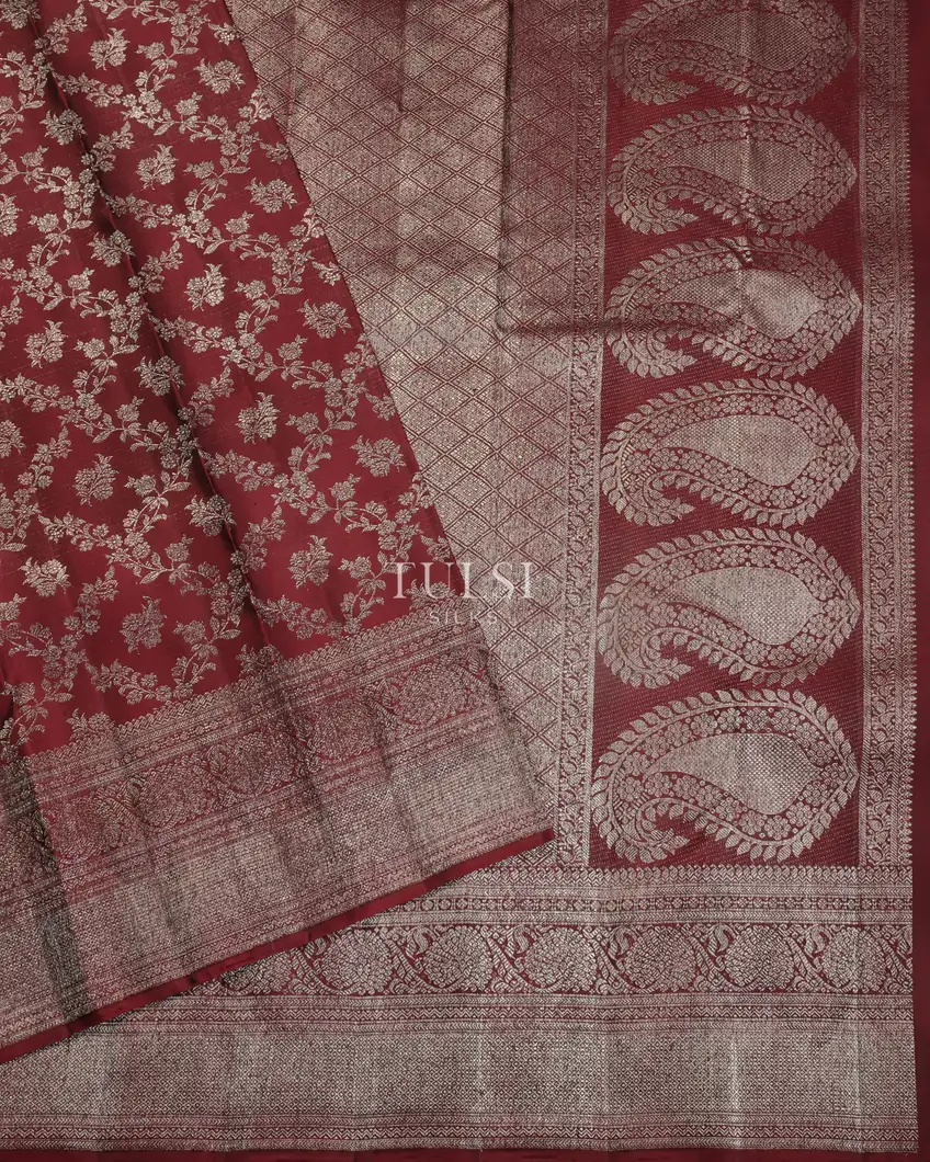Maroon Kanjivaram Silk Saree T5156202