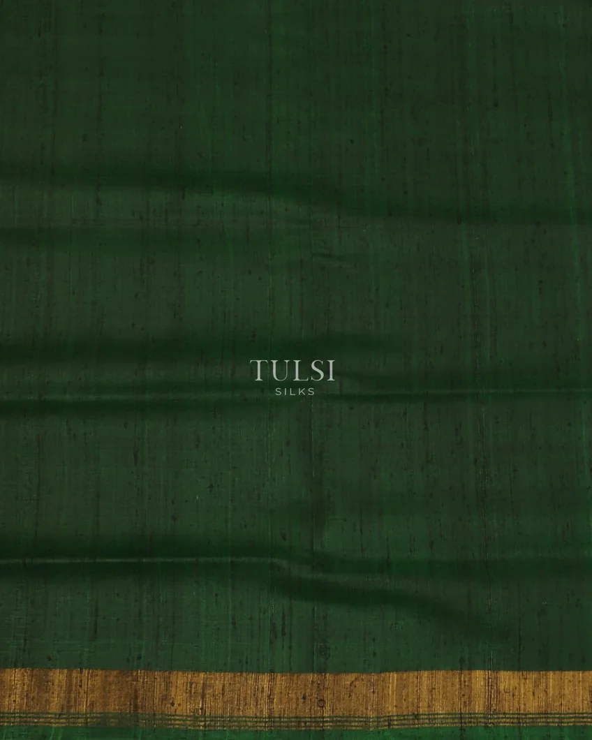 Bottle Green Patola Silk Saree T5080583