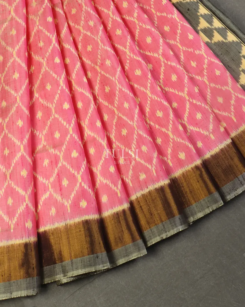 Pink Patola Silk Saree T5169942