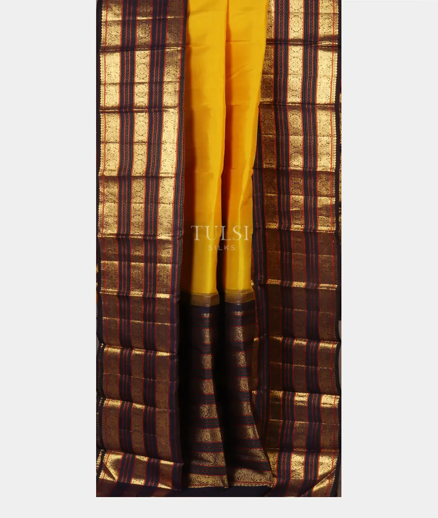 Yellow Kanjivaram Silk Saree T5152852