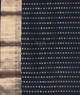 Midnight Blue Kanjivaram Silk Saree T5103123