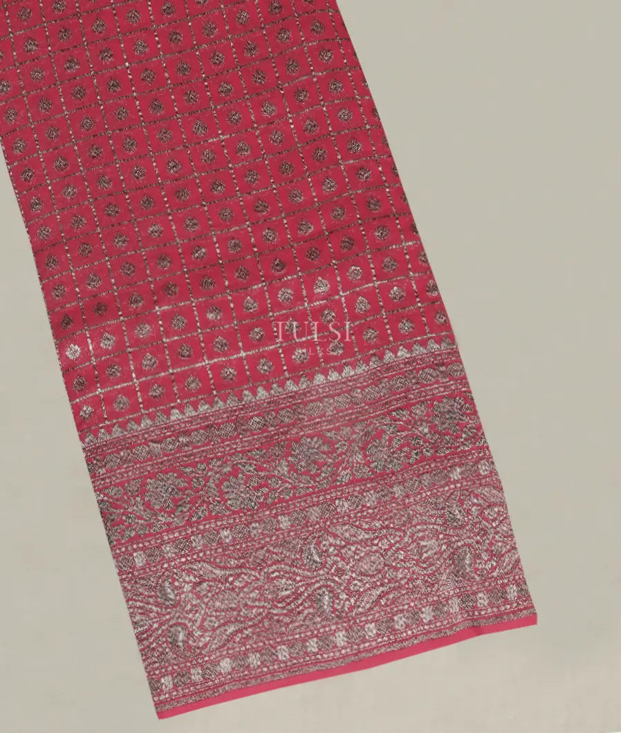 Pink Banaras Georgette Silk Saree T515881-image