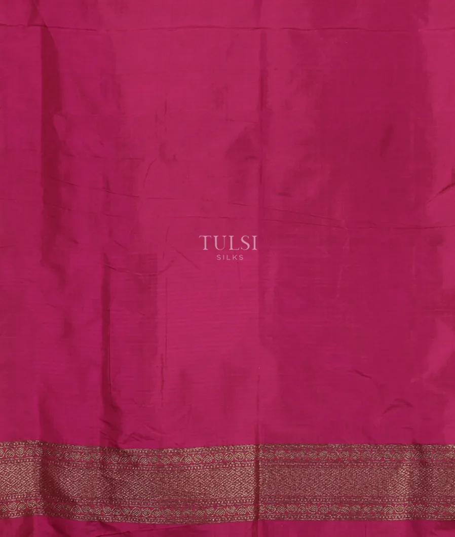 Midnight Blue Banaras Silk Saree T4957633