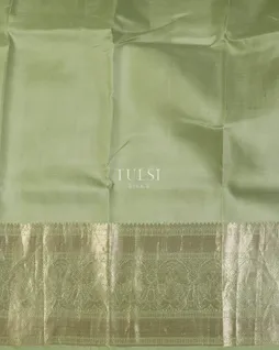 Green Printed Kanjivaram Silk Saree T4824473